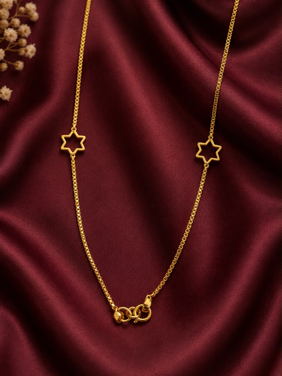 Star simple goldplated chain